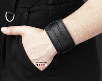 Leather cuff bracelet intricate design