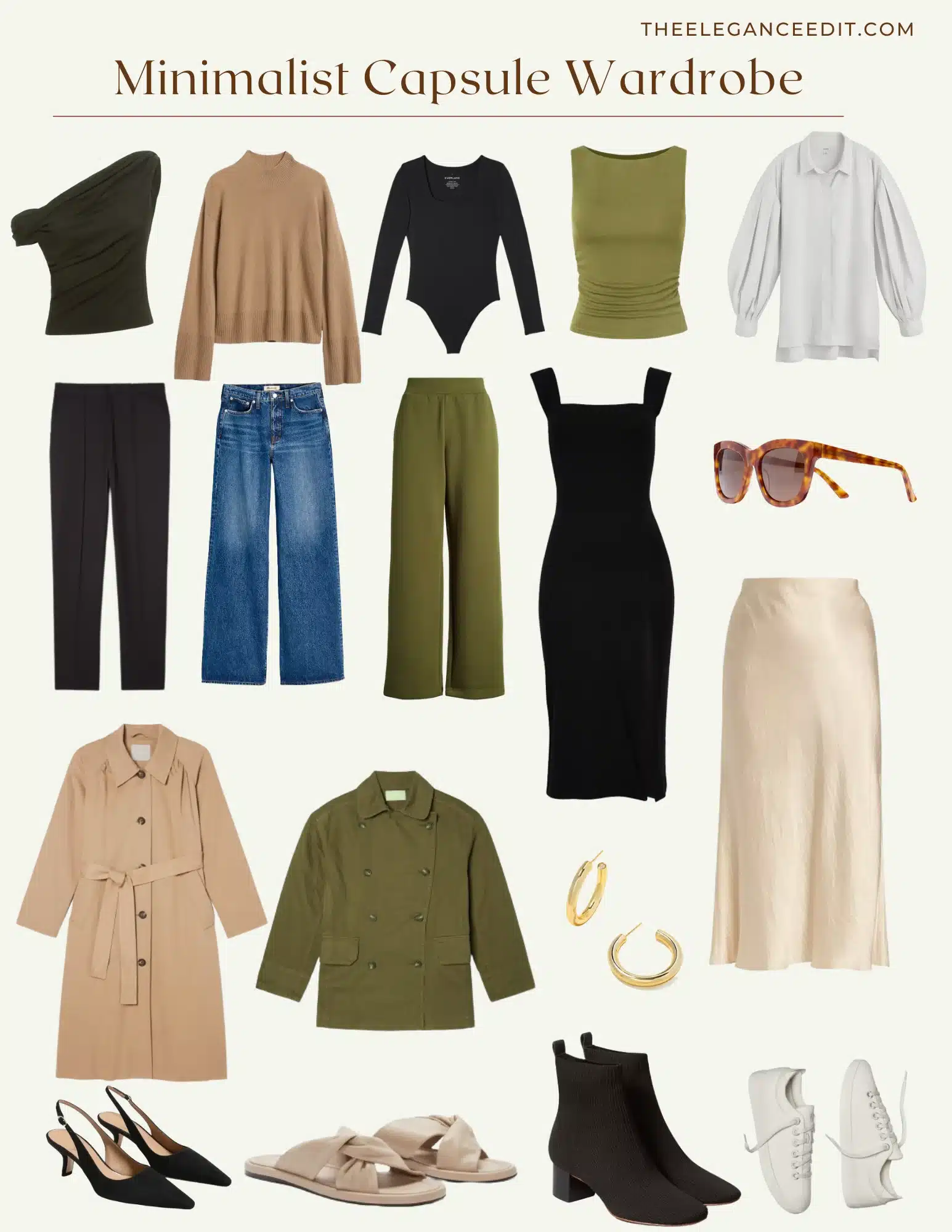 Minimalist modern wardrobe capsule