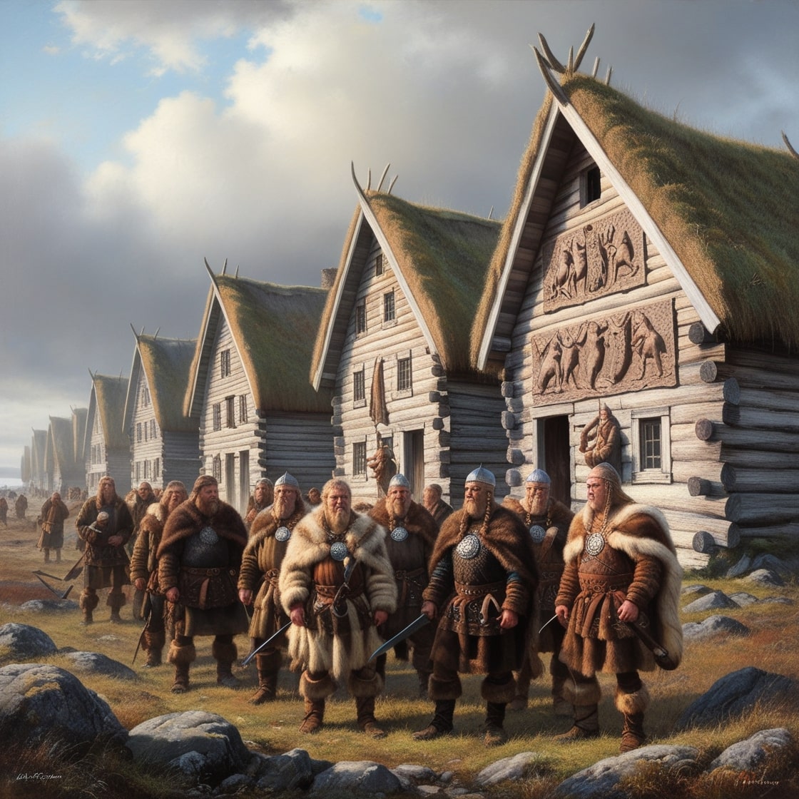 Modern urban outfit with subtle Norse elements