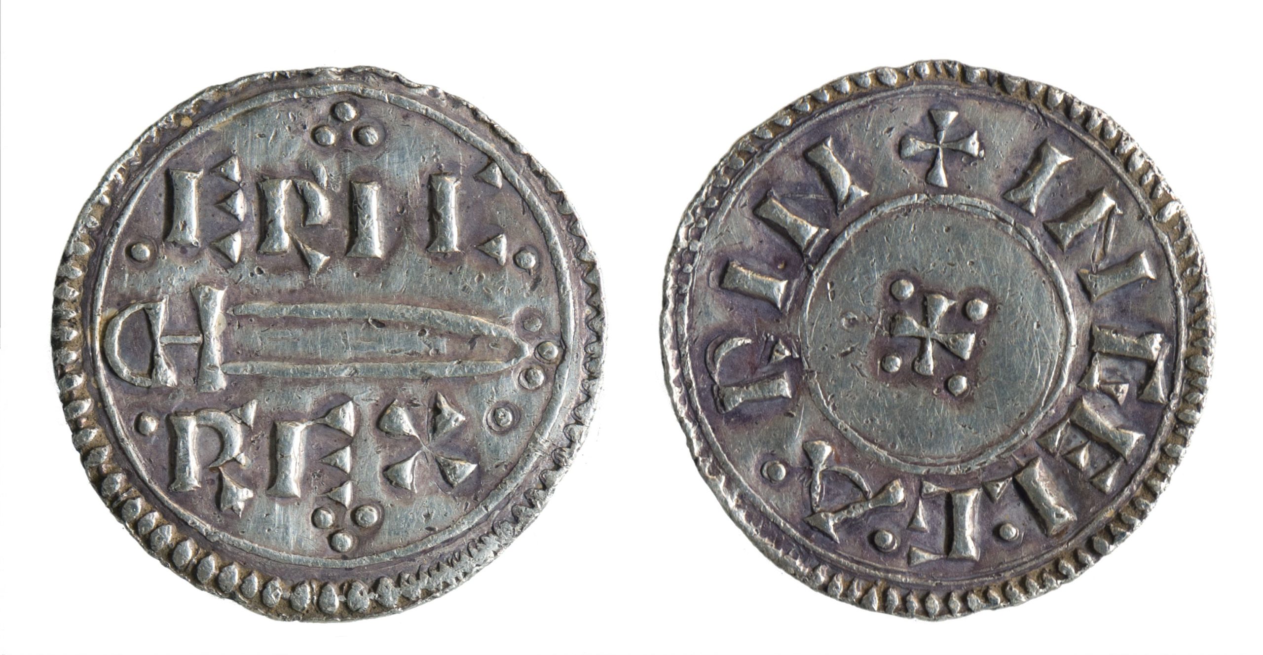Silver penny of Eric Bloodaxe struck at York, 952-954 AD